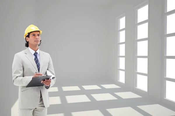 Architect taking notes — Stock Photo, Image