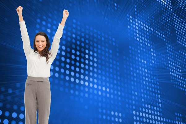 Mujer de negocios alegre —  Fotos de Stock