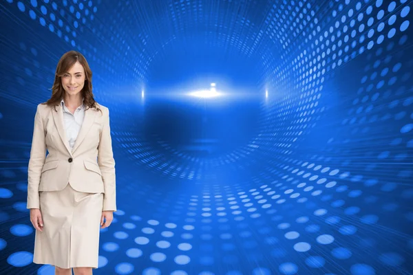 Smiling businesswoman walking — Stock Photo, Image