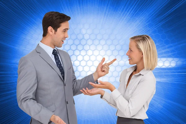 Business people meet each other — Stock Photo, Image