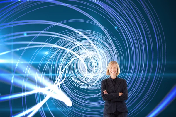 Businesswoman smiling at the camera — Stock Photo, Image