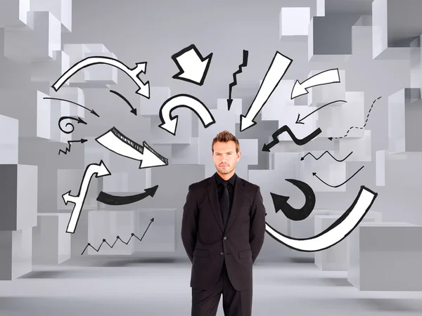 Young businessman looking at the camera — Stock Photo, Image