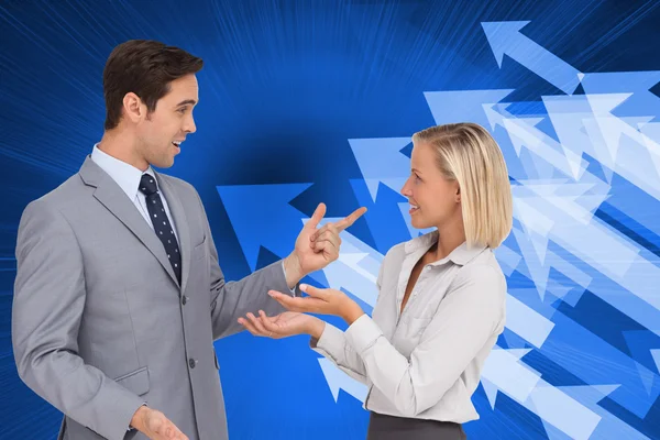 Business people meet each other — Stock Photo, Image