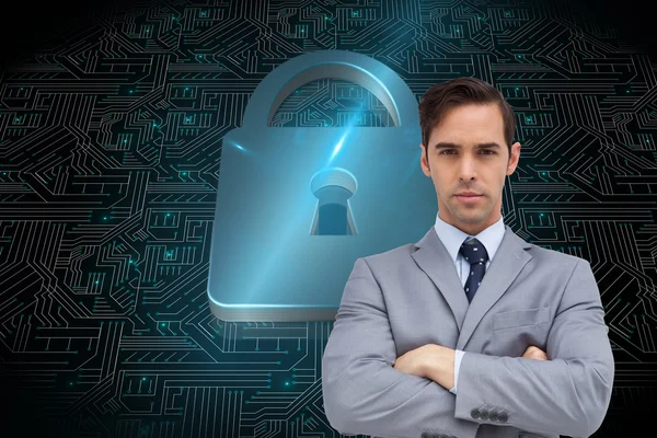 Young businessman looking at camera — Stock Photo, Image