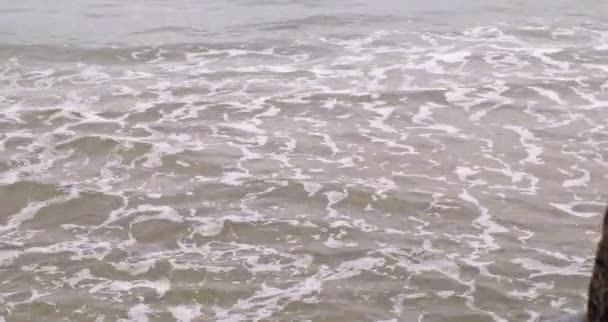 灰色で途切れ海 — ストック動画
