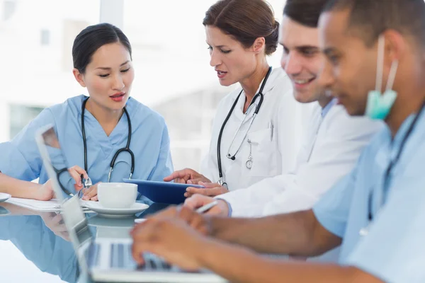 Doctors in a meeting at hospital — Stock Photo, Image