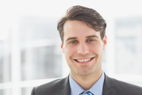 Smiling handsome businessman — Stock Photo, Image