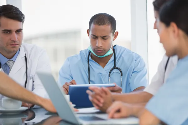 Doctors in a meeting at hospital — Stock Photo, Image