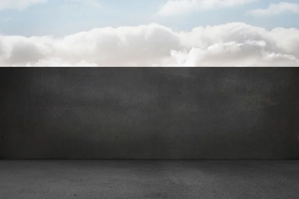 Balcony and bright sky — Stock Photo, Image