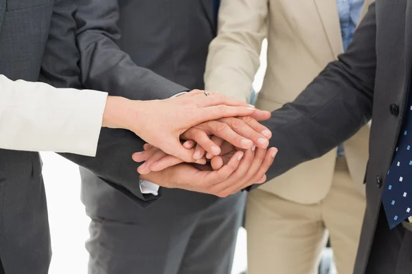 Business team joining hands together — Stock Photo, Image