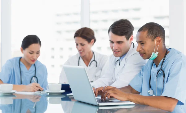 Doctors in a meeting at hospital — Stock Photo, Image