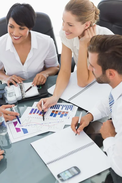 Young well dressed business people in meeting — Stock Photo, Image