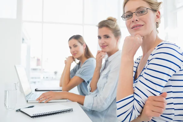 Portrait of people working in office — Stock Photo, Image