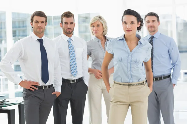 Confident business team together in office — Stock Photo, Image