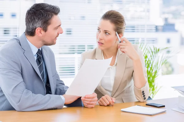 Smartly dressed colleagues in business meeting — Stock Photo, Image