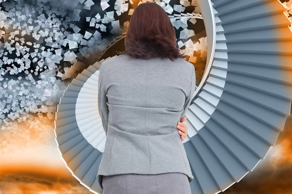 Composite image of businesswoman — Stock Photo, Image