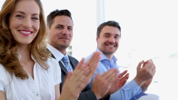 ビジネスの人々 の拍手 — ストック動画