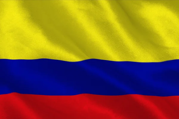 哥伦比亚国旗 — 图库照片
