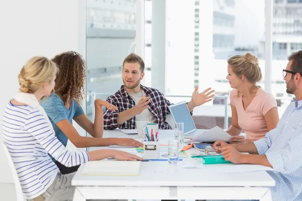 Young design team having a meeting together — Stock Photo, Image