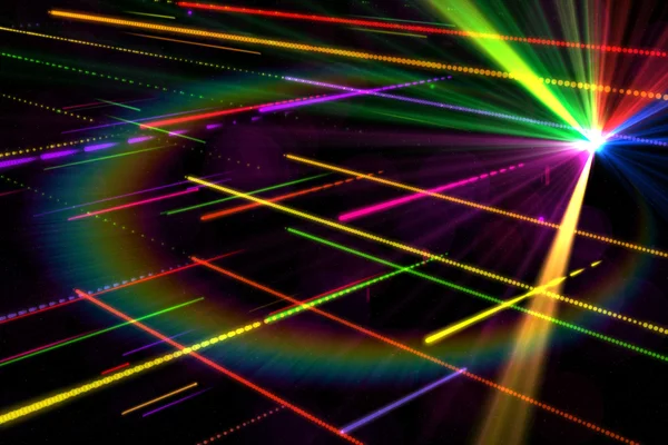 Digitálně vygenerovaných disco laser pozadí — Stock fotografie