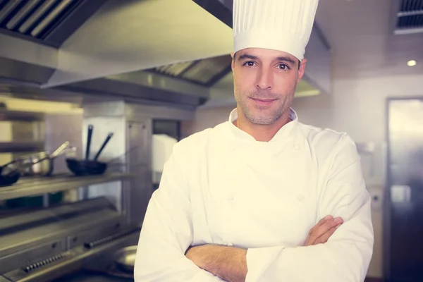 Koken met gekruiste armen — Stockfoto