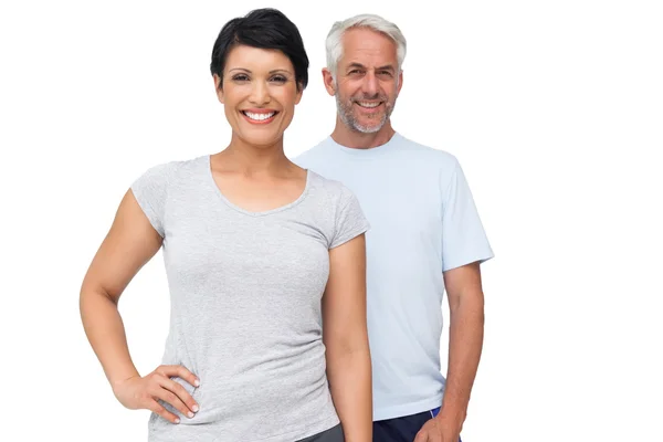 Portrait of a happy fit couple — Stock Photo, Image