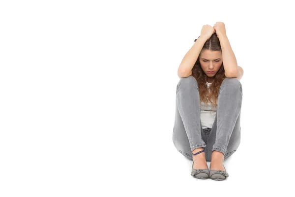 Mujer joven triste — Foto de Stock