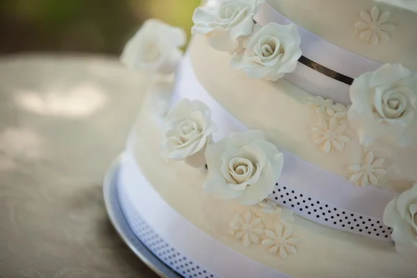 Detail shot of a wedding cake — Stock Photo, Image