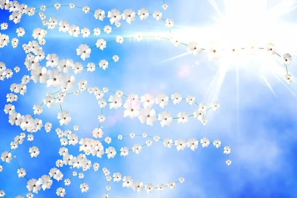 Digital generierter Blumenhintergrund — Stockfoto