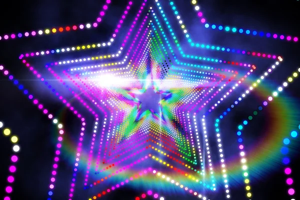 Digitally generated star laser background — Stock Photo, Image