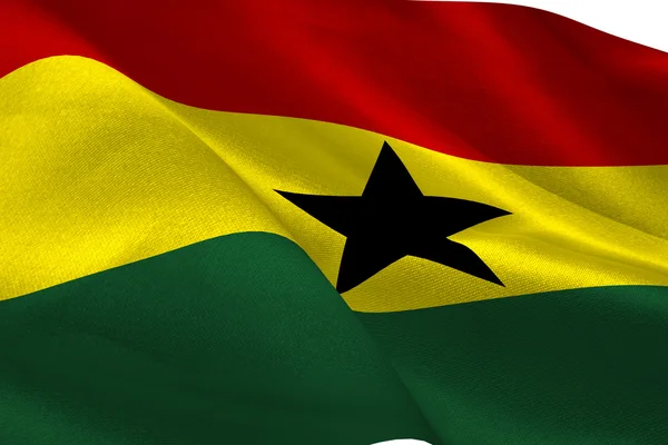 Bandeira do Gana — Fotografia de Stock