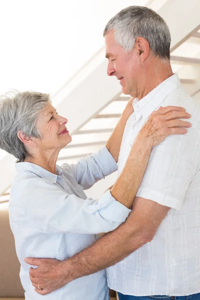 Affectionate senior couple dancing together — Stock Photo, Image