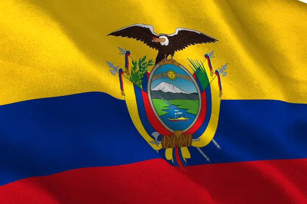 Vlajka Ekvádoru — Stock fotografie