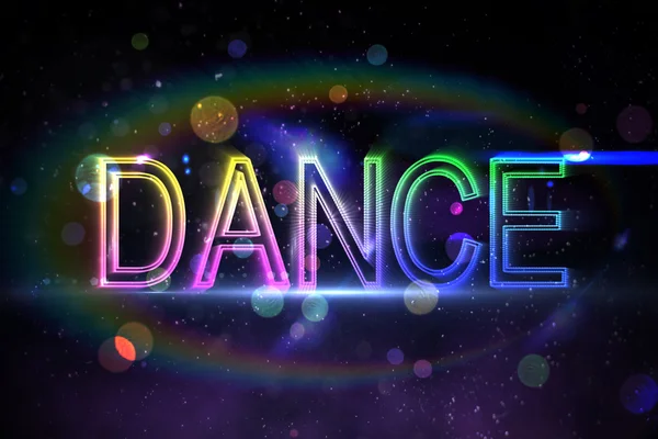 Digital dance text — Stock Photo, Image