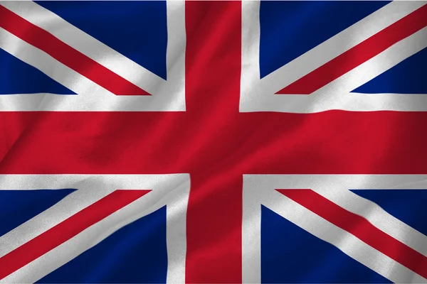 Grande bandeira britânica — Fotografia de Stock