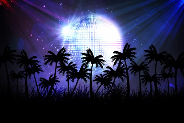 Digitálně vygenerovaných palm tree pozadí — Stock fotografie