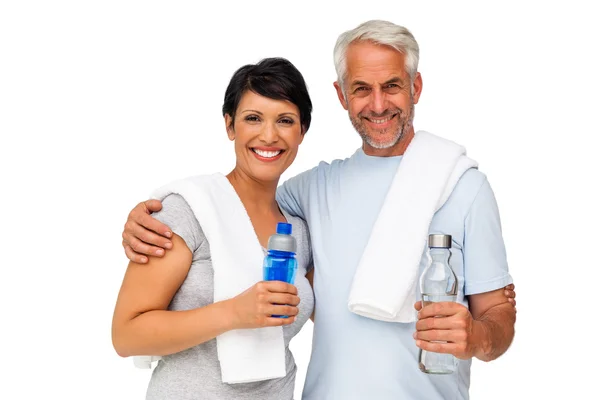 Portrait of a happy fit couple — Stock Photo, Image