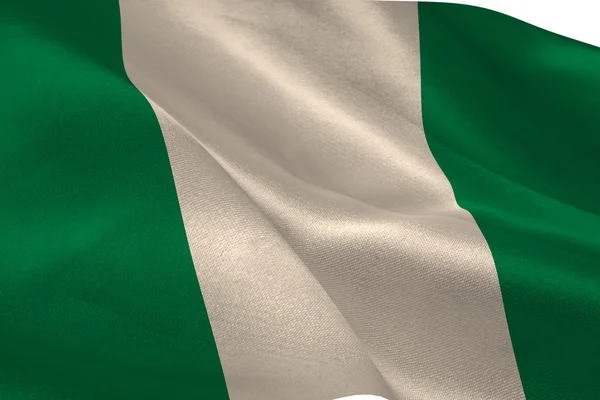 Bandeira nigeriana — Fotografia de Stock