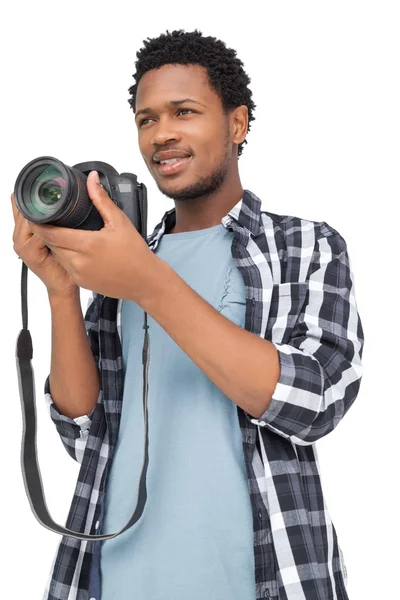 Jovem com câmera — Fotografia de Stock