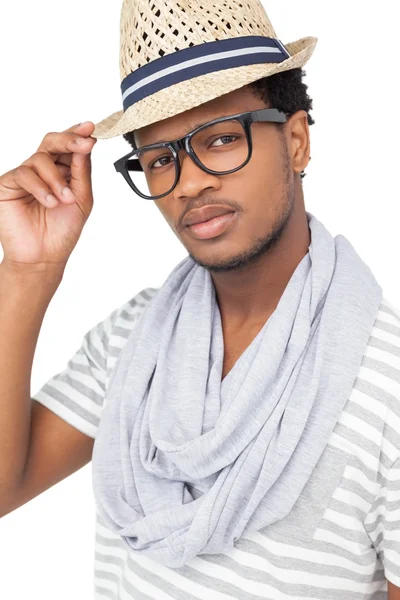 Joven con sombrero —  Fotos de Stock