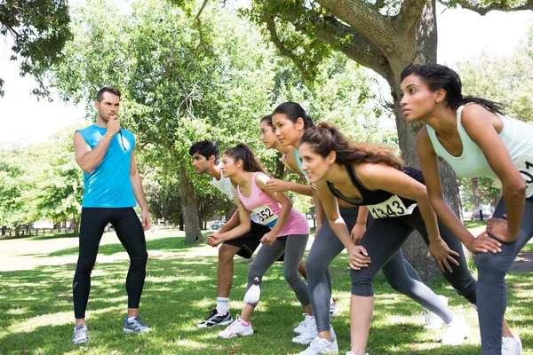 Runners ready to race — Stock Photo, Image