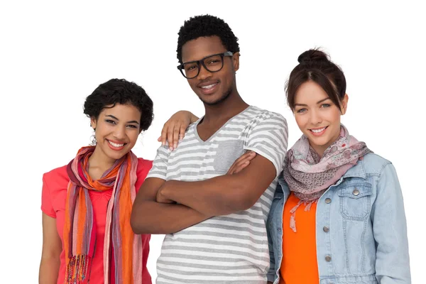 Three cool young friends — Stock Photo, Image