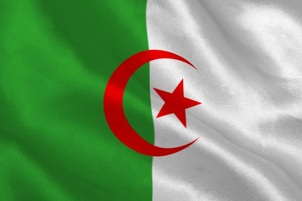 Algerische Flagge — Stockfoto