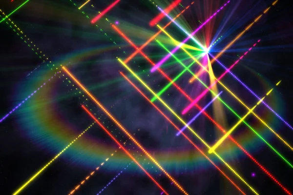 Digitálně vygenerovaných disco laser pozadí — Stock fotografie