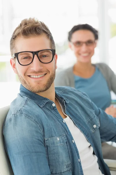 Equipo de diseñadores sonrientes — Foto de Stock