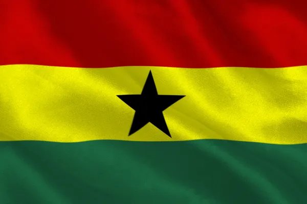 Ghana flag — Stock Photo, Image