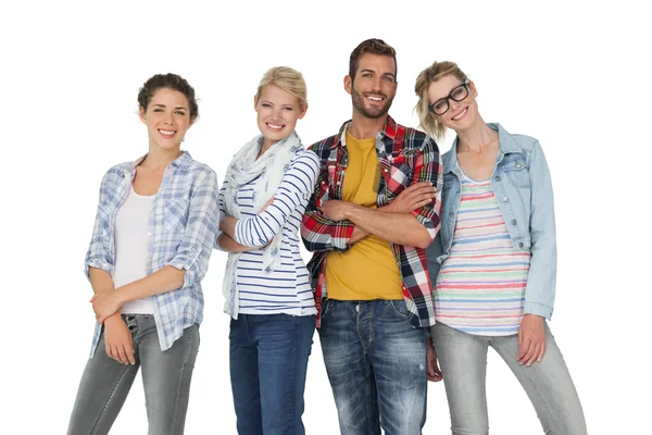 Portrait of casually dressed young people — Stock Photo, Image