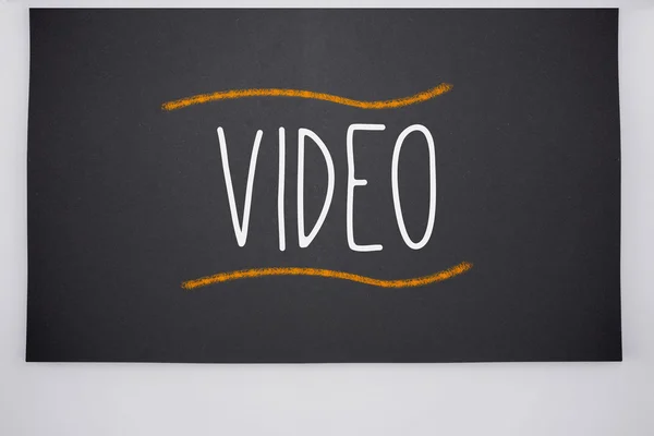 Video na velké tabuli — Stock fotografie