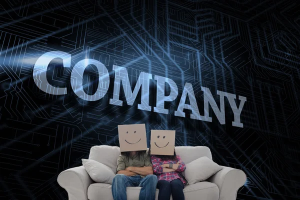 Word company and silly employees — Stock Photo, Image