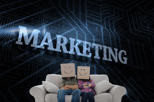 Marketing Word et employés stupides — Photo